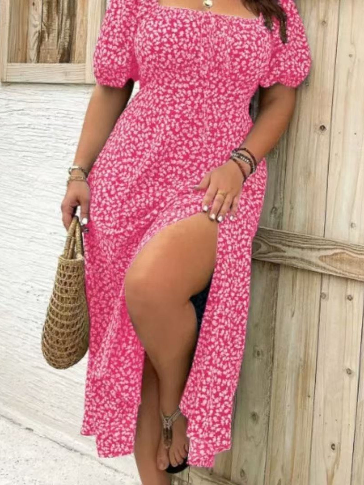 Floral Slit Dress