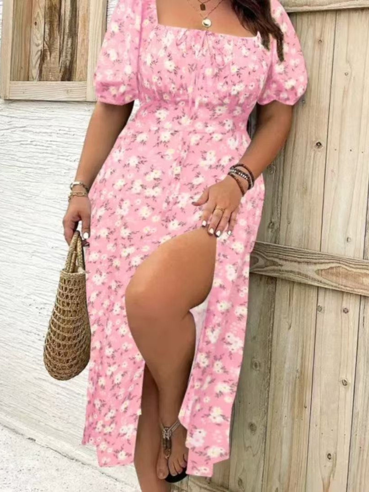 Floral Slit Dress
