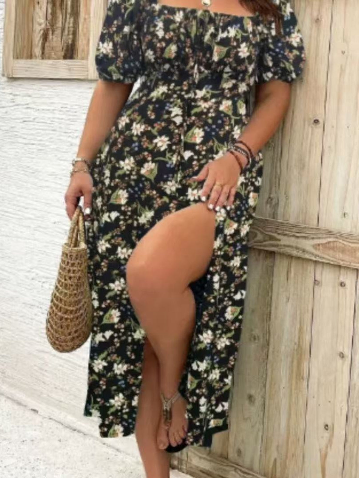 Floral Slit Dress