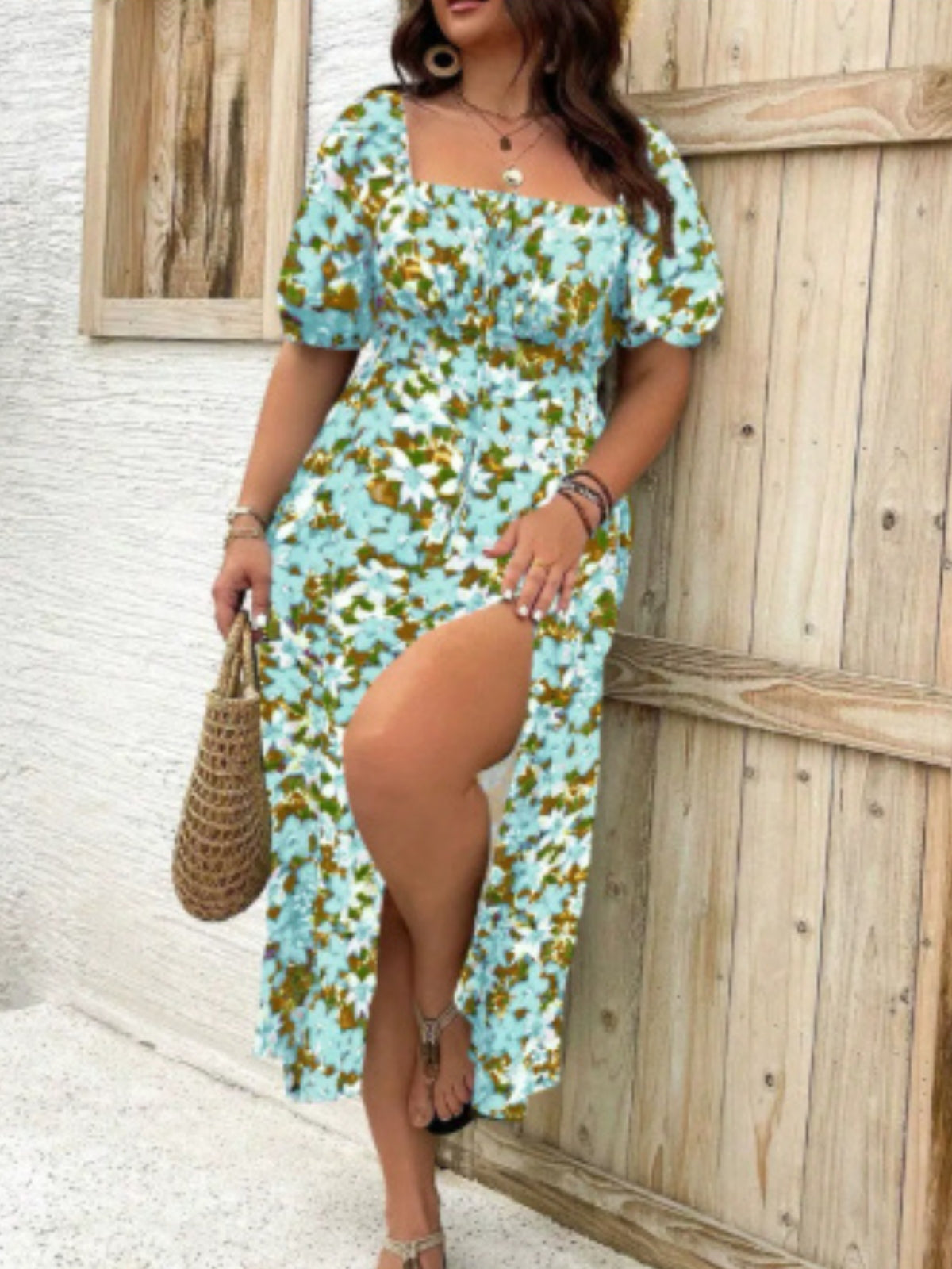 Floral Slit Dress