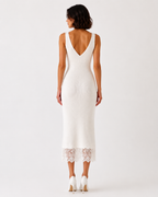 Lace Trim Knit Dress