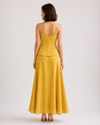 Hook-Closure Midi Dress