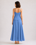 Hook-Closure Midi Dress