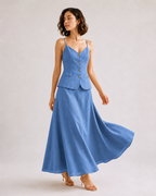 Hook-Closure Midi Dress