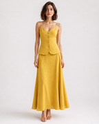 Hook-Closure Midi Dress