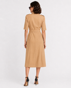 Belted Safari Shirt Dress