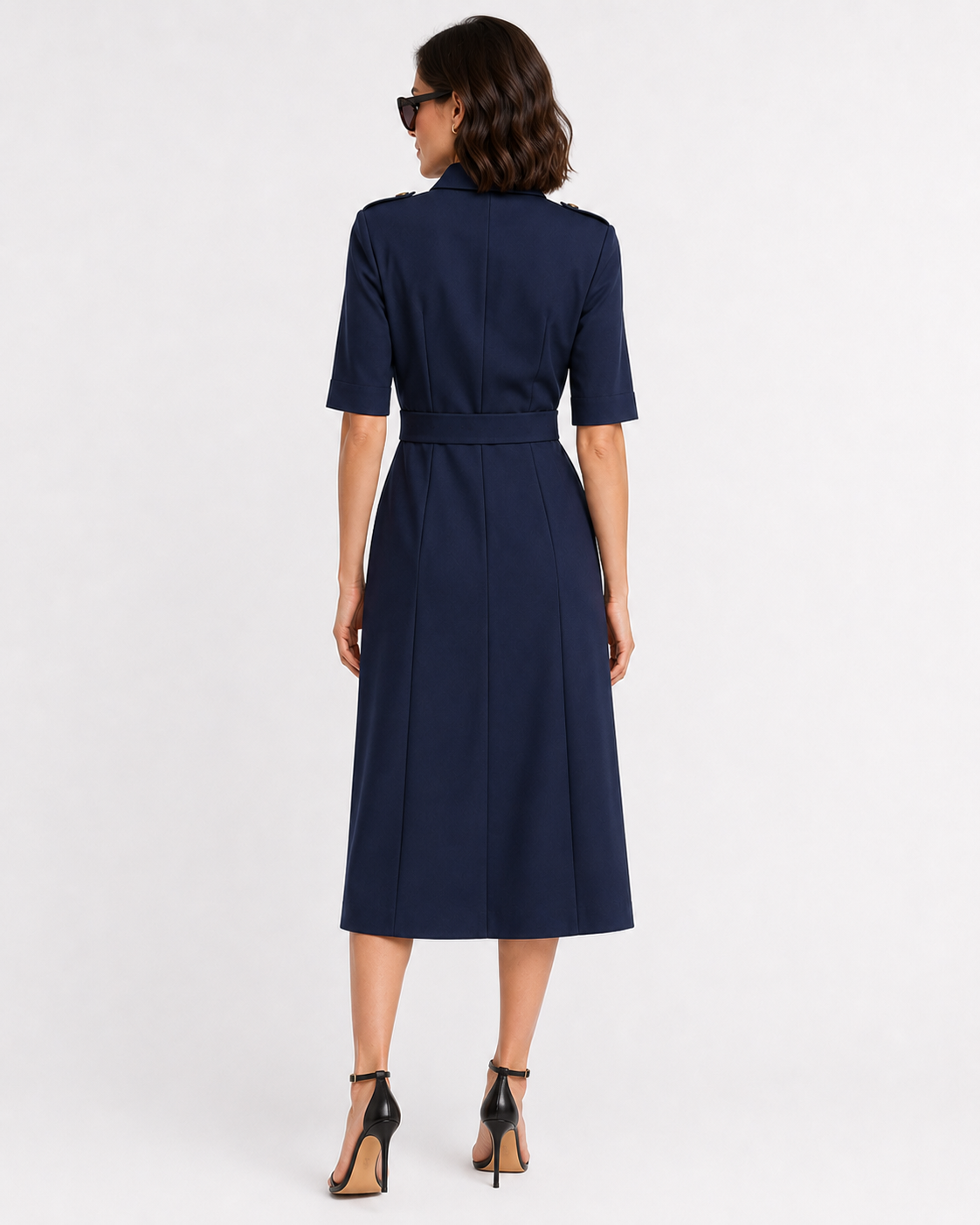 Belted Safari Shirt Dress