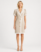 Contrast Blazer Dress