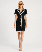 Contrast Blazer Dress
