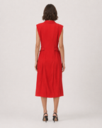 Utility Shirt Dress with Gold Hardware