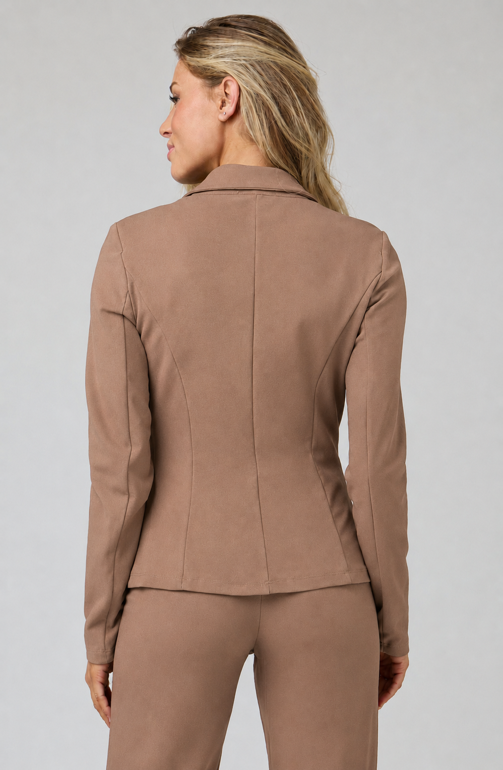 Gold Button Fitted Blazer