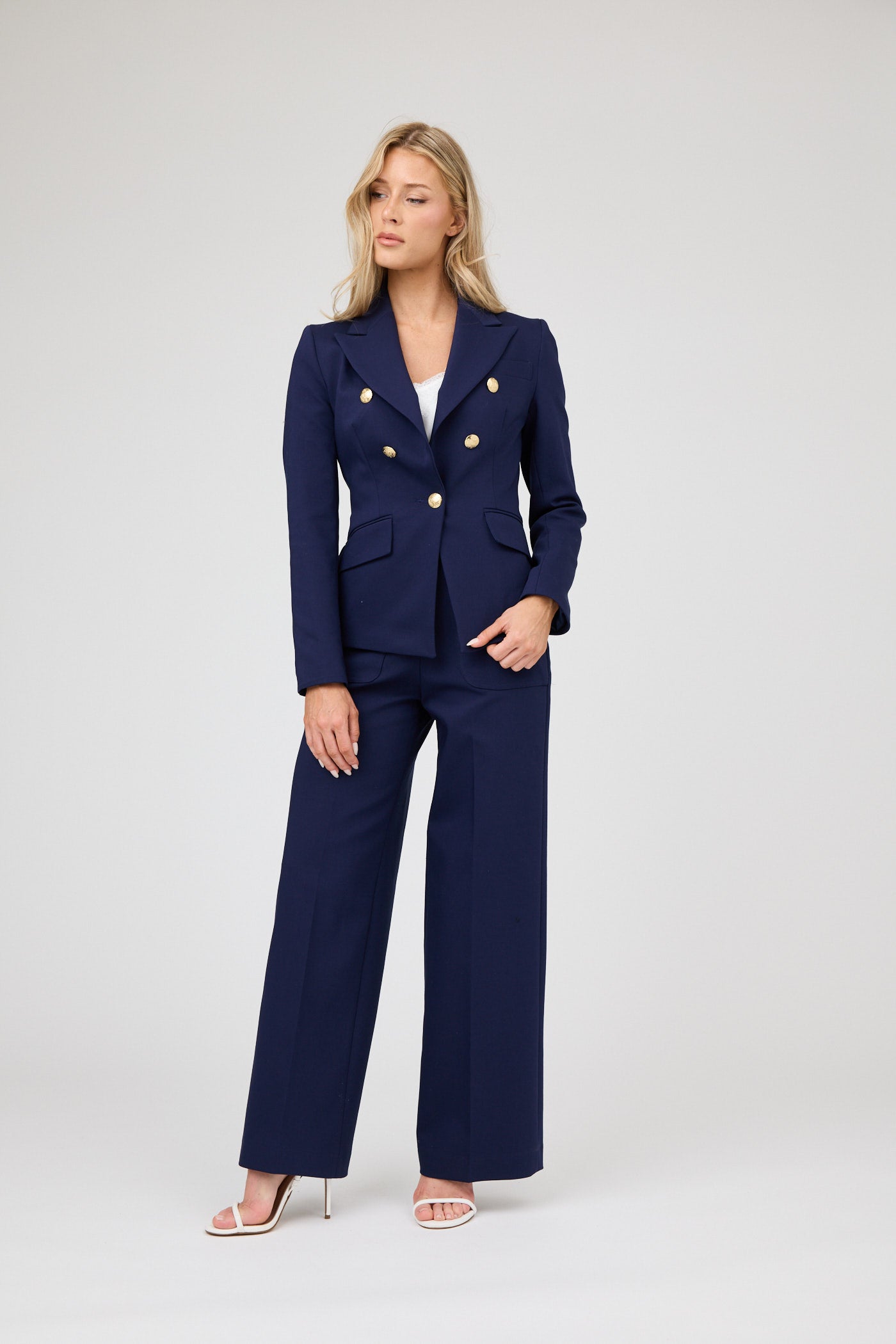Gold Button Blazer