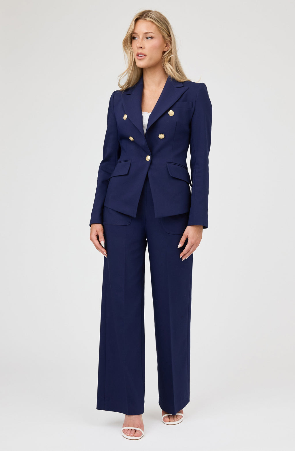 Gold Button Blazer