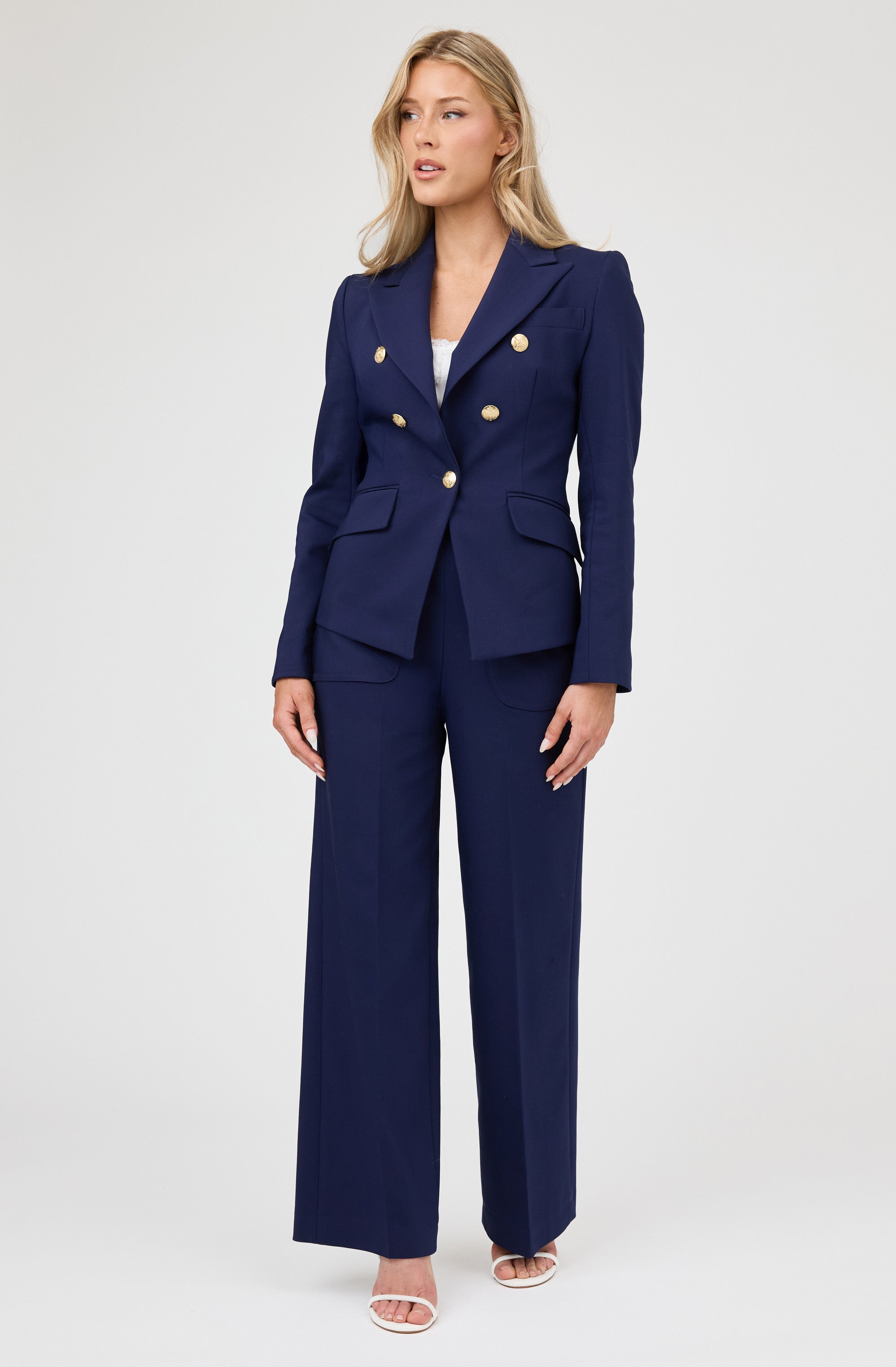 Gold Button Blazer