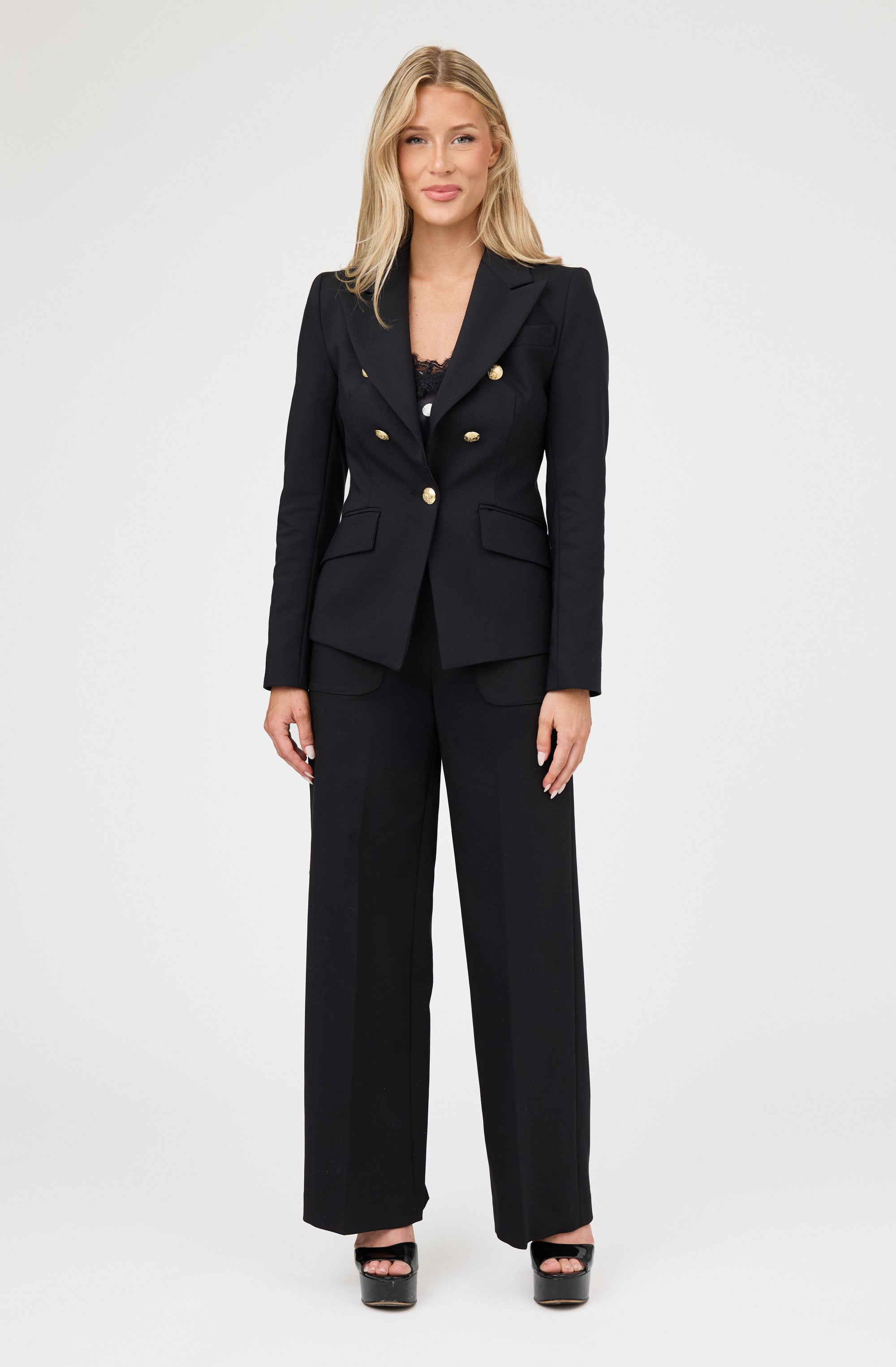 Gold Button Blazer