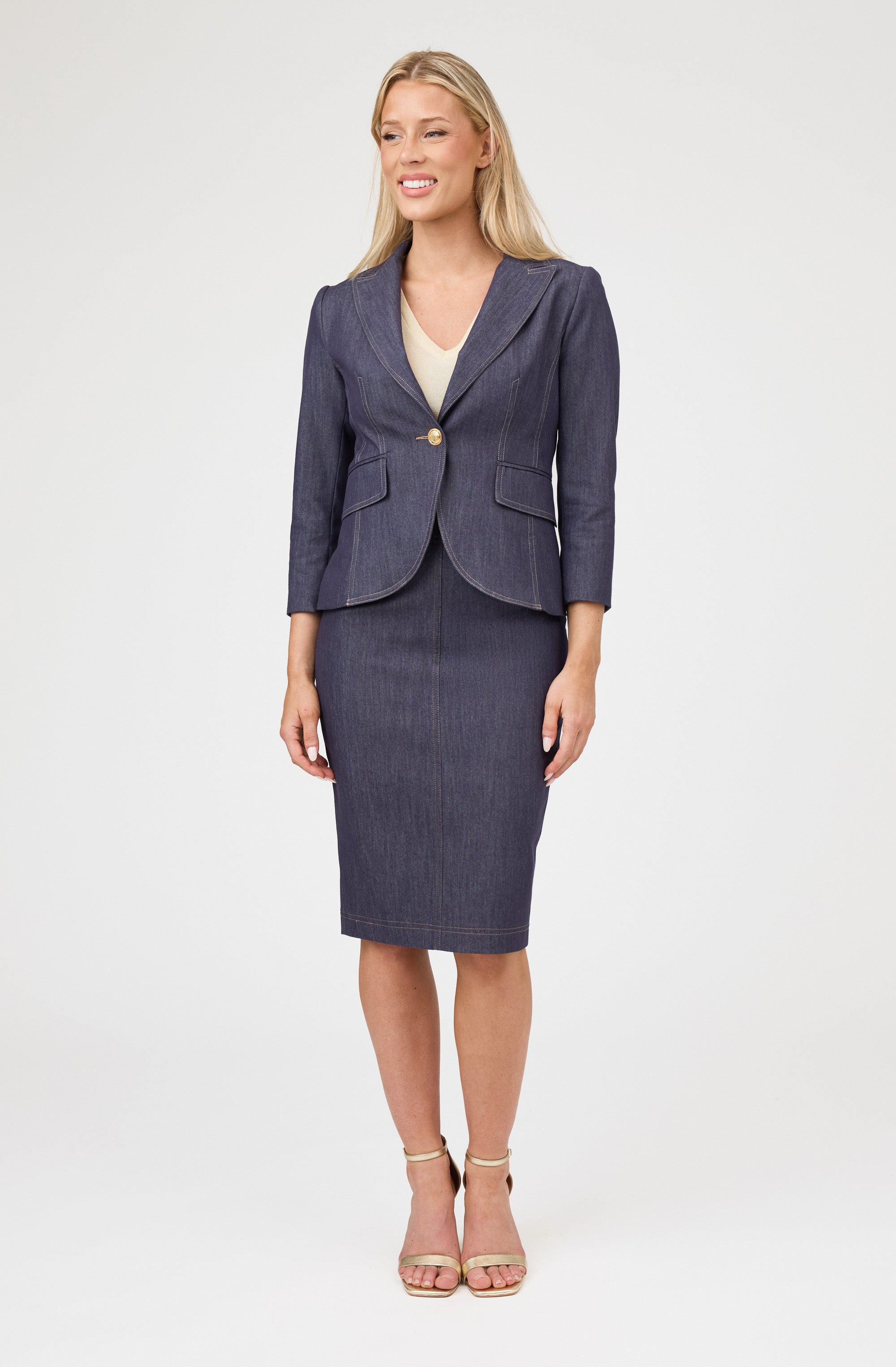 Denim Tailored Blazer