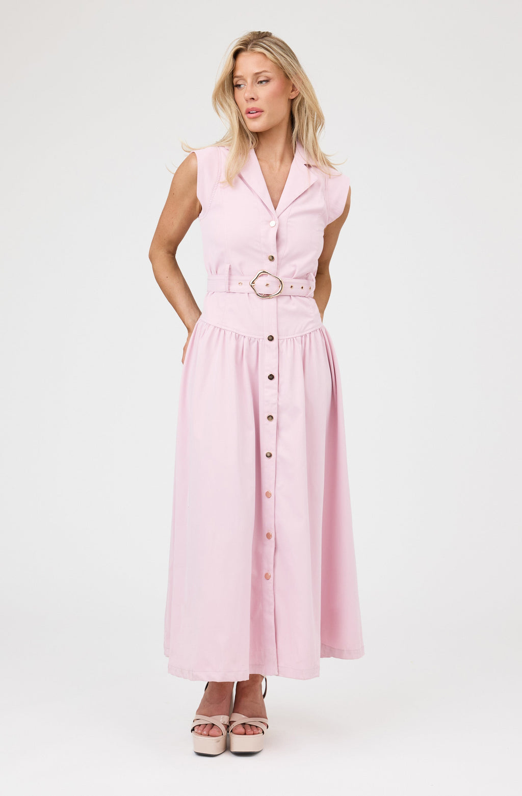 Maxi Belted Dress