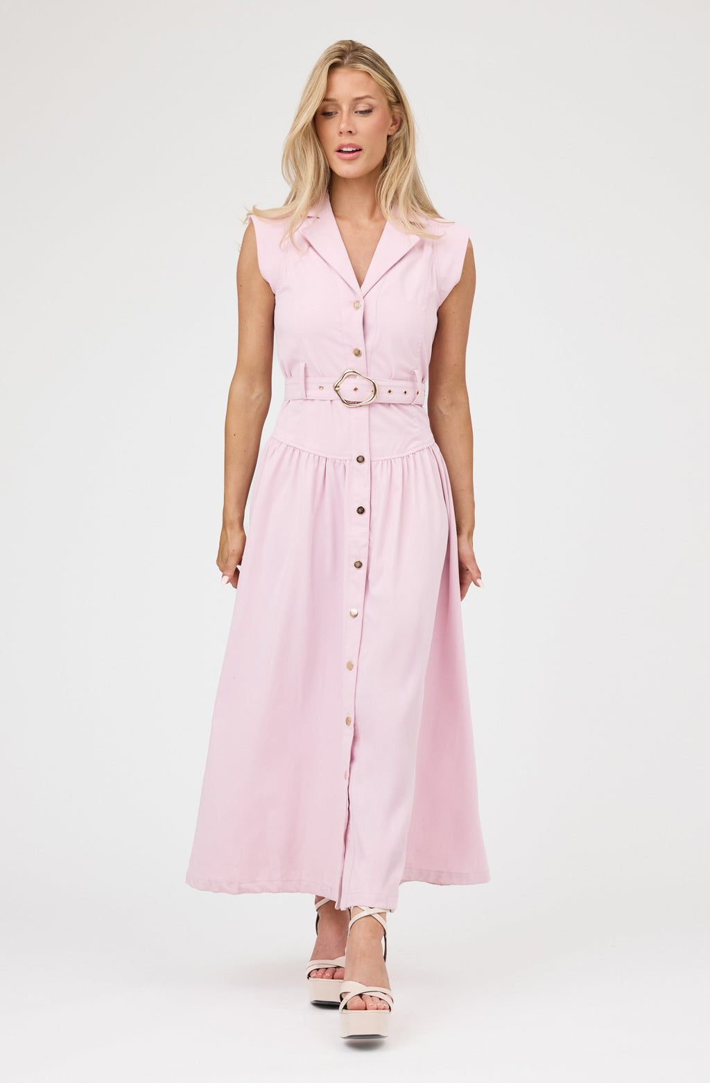 Maxi Belted Dress