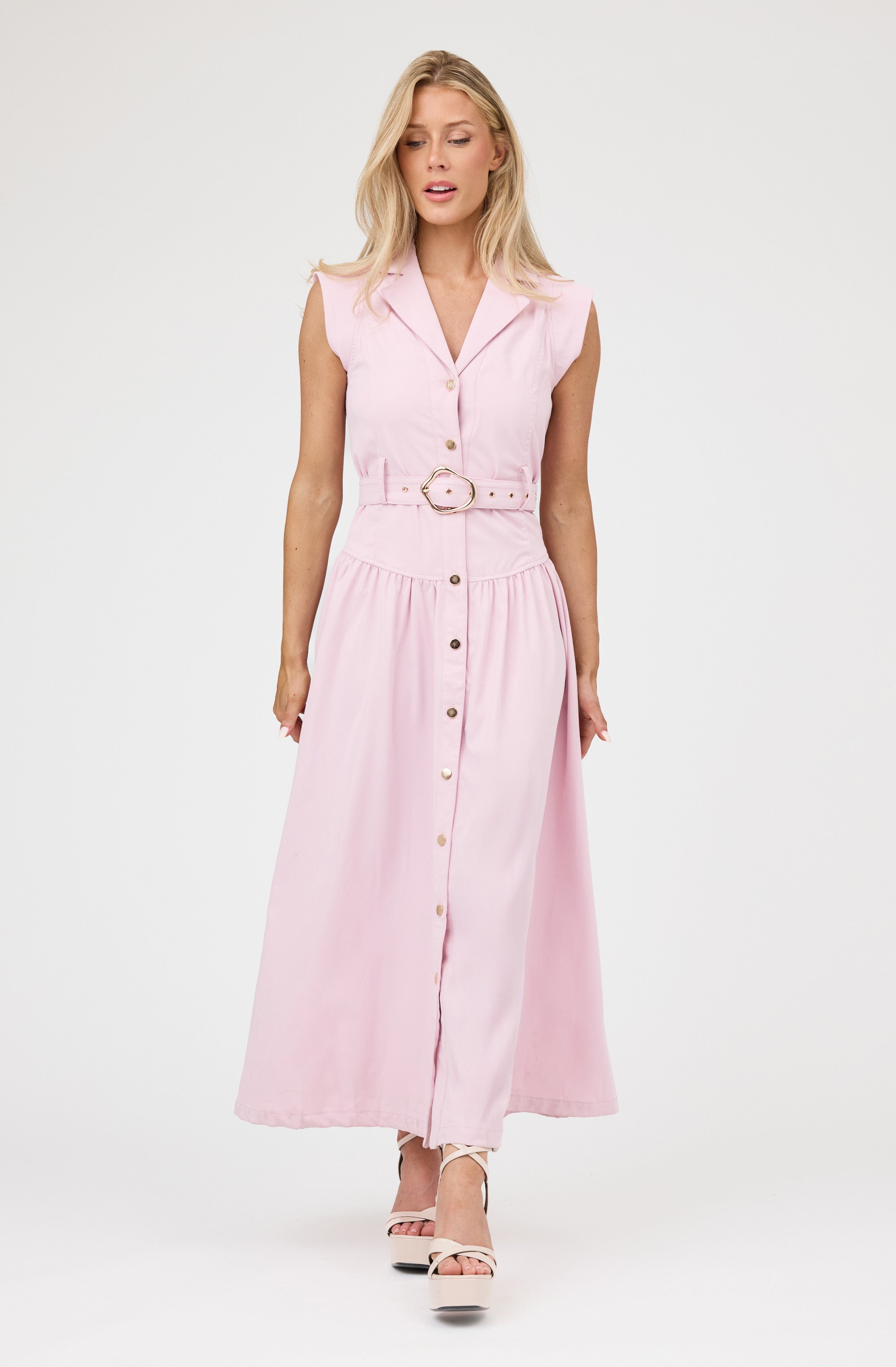 Maxi Belted Dress