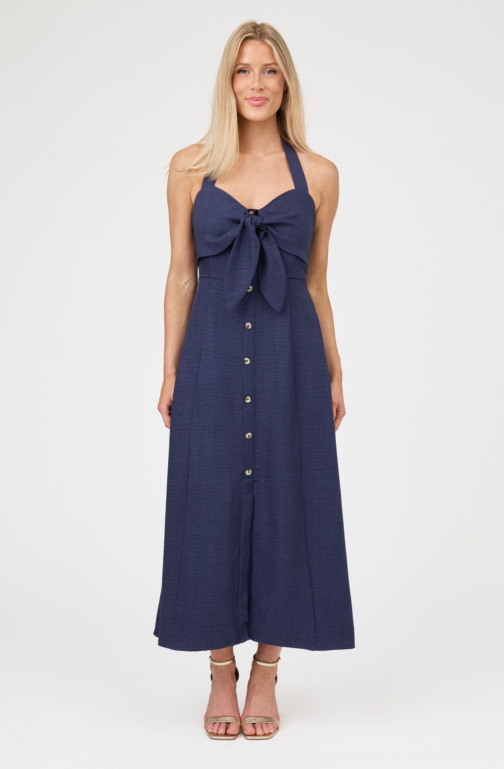 Fabric Tie Midi Dress