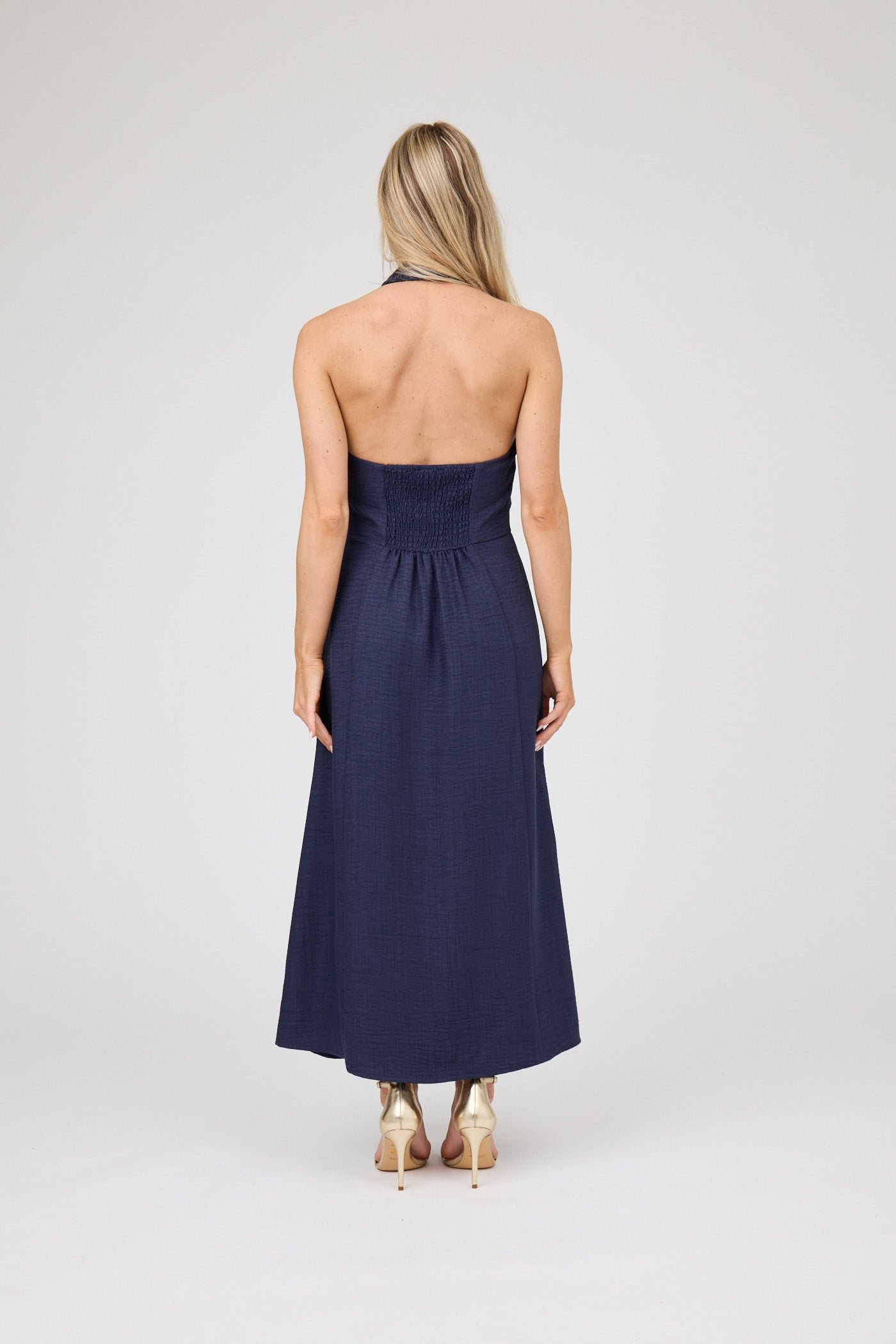 Fabric Tie Midi Dress