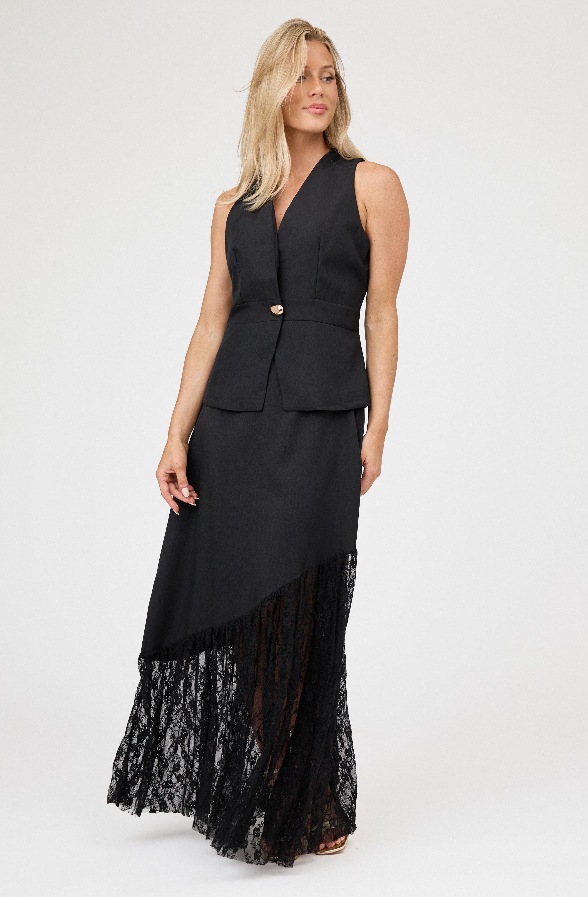 Tailored Button Vest