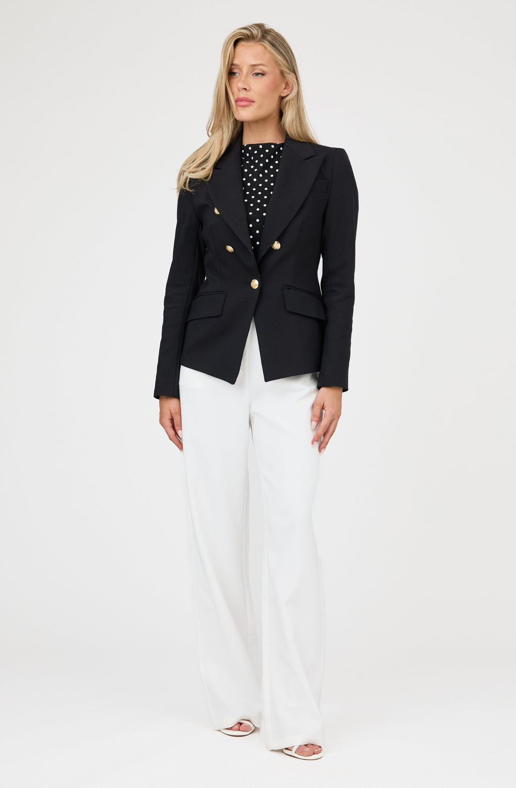 Gold Button Blazer