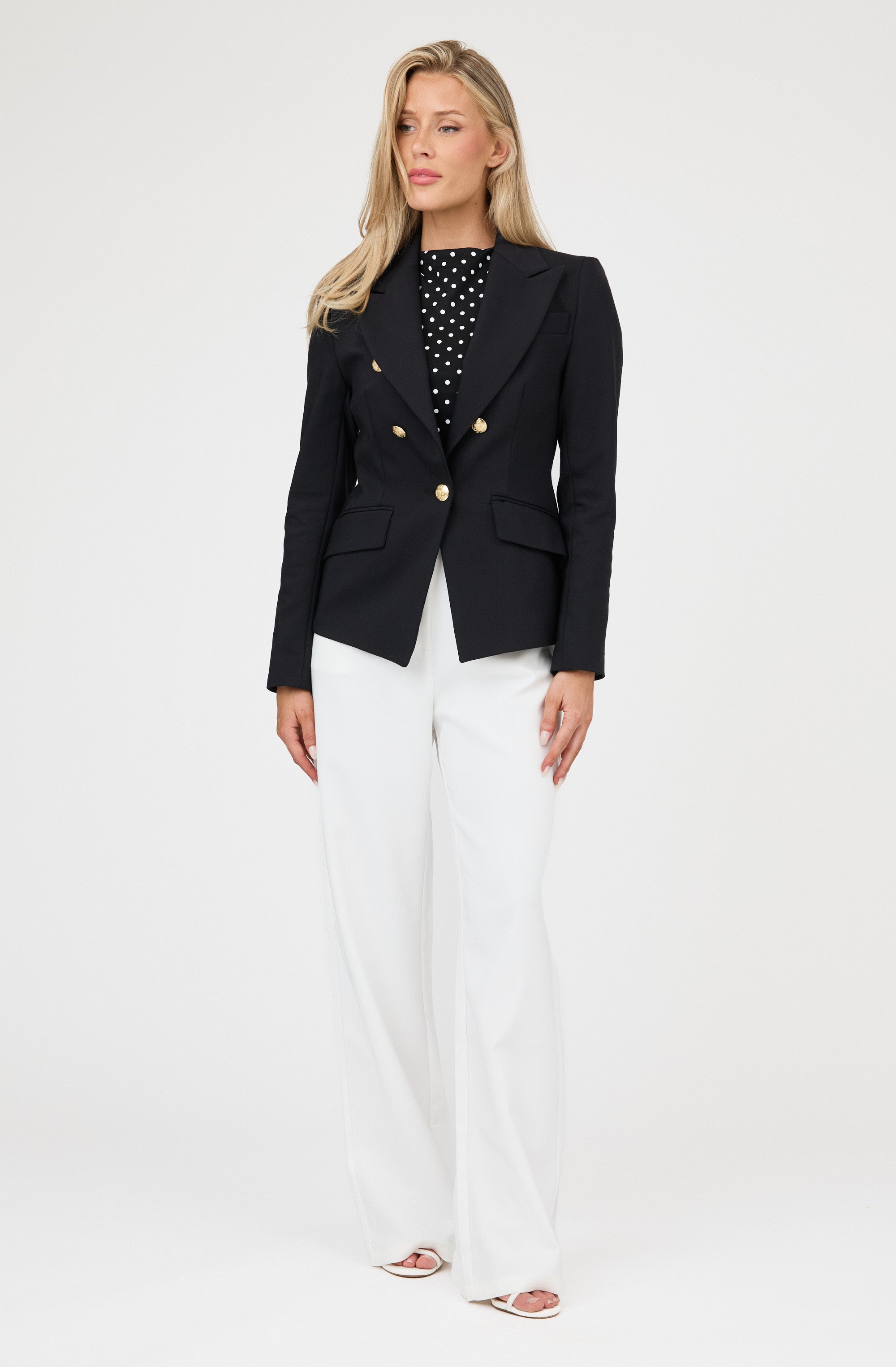 Gold Button Blazer