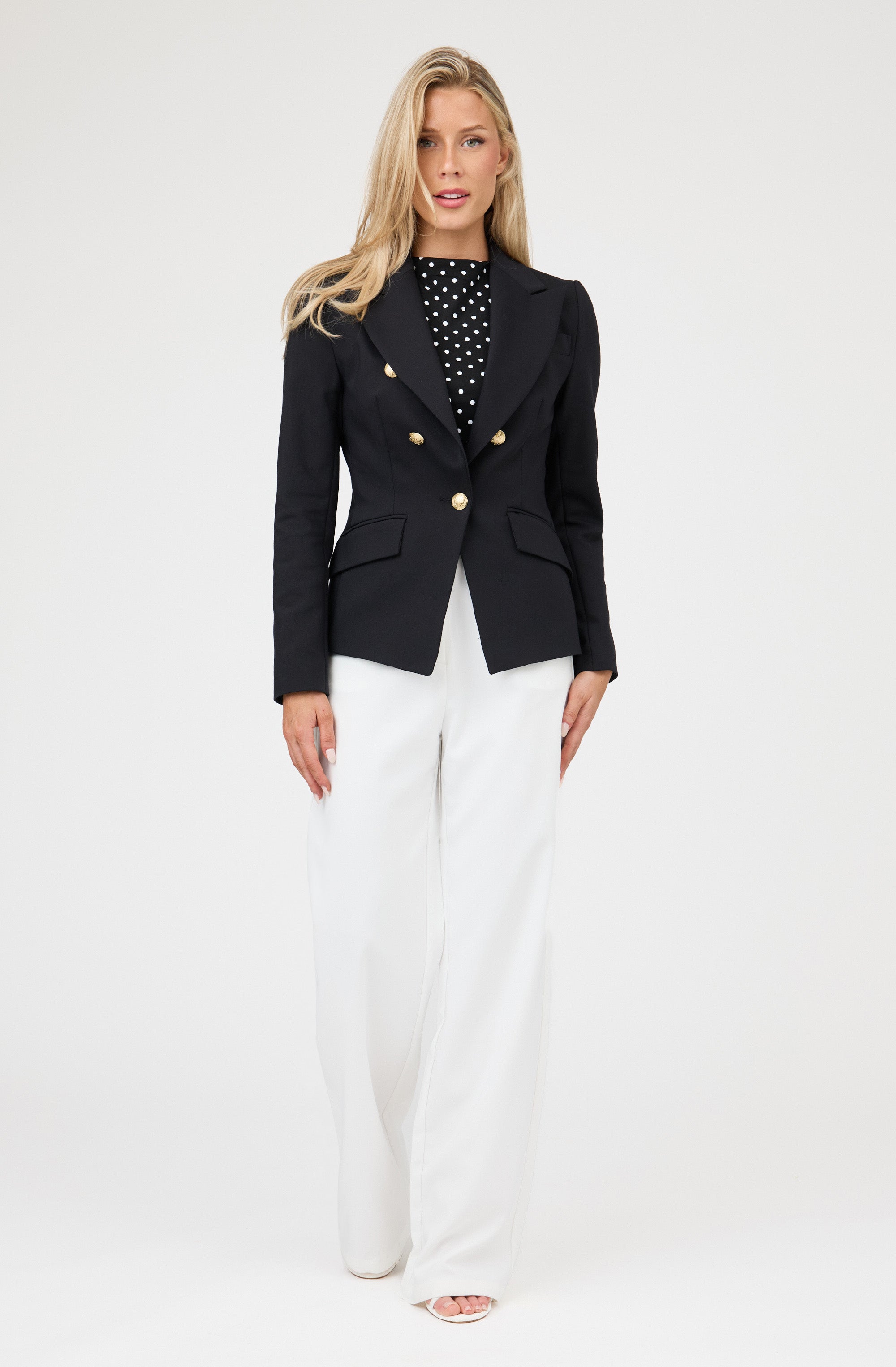 Gold Button Blazer