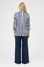 Bold Stripe Open Front Blazer