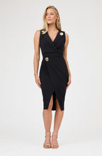 Sleeveless Wrap Midi Dress