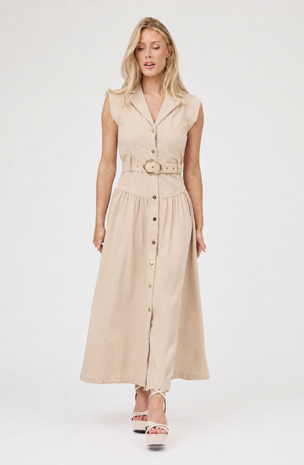 Maxi Belted Dress